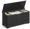 Vasagle Sitzbank, Aufbewahrungsschrank, Spielzeugtruhe, Schuhbank, Sitztruhe, Aufbewahrungsbox,100 x 40 x 46 cm, Ebenholzschwarz von Songmics LSBDE061B01 Bild 4