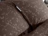Heckett & Lane Flanell Bettwäsche 135x200 Alloro Coffee Quartz braun Miniblätter Bild 2