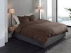 Heckett & Lane Flanell Bettwäsche 135x200 Alloro Coffee Quartz braun Miniblätter Bild 3