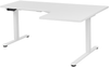 'Destines' Höhenverstellbarer Schreibtisch, Elektrisch Rechtsseitig, Weiß, 160 x (59/109) x (60-125) cm Bild 5
