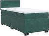 vidaXL Boxspringbett mit Matratze Dunkelgrün 80x200 cm Samt 3288459 Bild 3