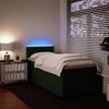 vidaXL Boxspringbett mit Matratze Dunkelgrün 80x200 cm Samt 3288459 Bild 4
