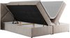 Boxspringbett, Polsterbett mit Multipocket-Matratzen und Topper, dekorativem Kopfteil, zwei Bettkästen - NEOMI - 120 x 200 cm - Beige Stoff - H4 Bild 4