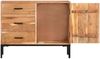 vidaXL Sideboard 88x30x73 cm Akazie Massivholz 329247 Bild 4