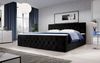 Boxspringbett Velutto mit Stauraum 180x200 Schwarz H3 (70-100kg) Bild 2