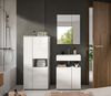 Badezimmer-Set >Vira< (3-teilig) in weiß / weiß hochglanz - 135x190x34cm (BxHxT) Bild 2