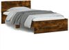 vidaXL Bettgestell mit Kopfteil Räuchereiche 100x200 cm Holzwerkstoff 838621 Bild 2