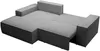 Vente-unique - AMELIA Sofa Samt Grau - B 167 cm x H 85 cm x L 240 cm Bild 3