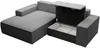 Vente-unique - AMELIA Sofa Samt Grau - B 167 cm x H 85 cm x L 240 cm Bild 4