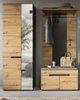 Garderobe Set 3-tlg. Cooper in Eiche und grau 160 cm Bild 2