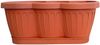 Blumenkasten Balkonkasten Pflanzkasten Terracotta im Wellendesign inkl. passenden Bewässerungsuntersetzer 40, 60 oder 80 cm Bild 3