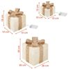 Spetebo LED Dekoobjekt LED Geschenkboxen mit Timer 3er Set - creme, Timerfunktion, LED fest verbaut, warm weiß, Weihnachts Deko Boxen warm weiß beleuchtet Bild 4