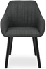 GOEURVANT 1381 Esszimmerstühle 4er-Set, Webstoff - Anthrazit Bild 2