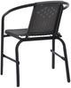 vidaXL Gartenstühle 6 Stk. Rattan-Optik Kunststoff und Stahl 110 kg 3107704 Bild 5