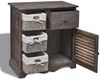 vidaXL Kommode mit 3 Körben Braun 240795 Bild 4