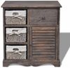 vidaXL Kommode mit 3 Körben Braun 240795 Bild 2