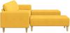 vidaXL Stoffsofa mit Kissen, Cord helles gelb Bild 5
