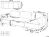 Modulsofa 3-Sitzer AMLI Stoff Beige Bild 2
