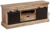 TV-Schrank, TV-Lowboard mit 2 Schiebetüren Massivholz Mango 110x30x45 cm Bild 3