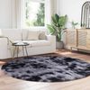 vidaXL Teppich Shaggy Hochflor NAVARRA Dunkelgrau 200x200 cm Polyester 4102920 Bild 3