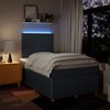 vidaXL Boxspringbett mit Matratze Blau 120x190 cm Stoff 3294301 Bild 5