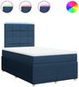 vidaXL Boxspringbett mit Matratze Blau 120x190 cm Stoff 3294301 Bild 2