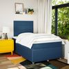 vidaXL Boxspringbett mit Matratze Blau 120x190 cm Stoff 3294301 Bild 4