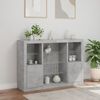 vidaXL Sideboards mit LED-Leuchten 3 Stk. Betongrau Holzwerkstoff 3209131 Bild 4
