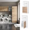 Hochschrank R-Line Sonoma 60 cm mit offenen Regalen, und Tür Vicco Bild 2