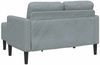 vidaXL 2-Sitzer-Sofa mit Chaiselongue L-Form Hellgrau 125 cm Stoff 4107061 Bild 5