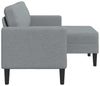 vidaXL 2-Sitzer-Sofa mit Chaiselongue L-Form Hellgrau 125 cm Stoff 4107061 Bild 4