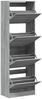 vidaXL Schuhschrank mit 4 Klappen Grau Sonoma 60x34x187,5 cm 3214376 Bild 5