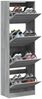 vidaXL Schuhschrank mit 4 Klappen Grau Sonoma 60x34x187,5 cm 3214376 Bild 4