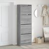 vidaXL Schuhschrank mit 4 Klappen Grau Sonoma 60x34x187,5 cm 3214376 Bild 3