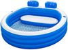 Bestway Family Pool mit Sitzbank und Getränkehalter Splash Paradise 231x219x79cm Bild 1