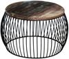 Couchtisch Rund Altholz 68x37 cm Bild 2