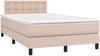 vidaXL Boxspringbett mit Matratze & LED Cappuccino-Braun 120x200cm 3134218 Bild 3