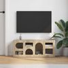 vidaXL TV-Schränk Sonoma-Eiche 100 x 35 x 40 cm Holzwerkstoff 891266 Bild 4