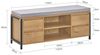 SoBuy FSR149-N Schuhbank, Spanplatte, Melamin, Helle Eiche, 110 x 45 x 35 cm Bild 3