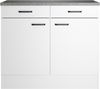 OPTIFIT Unterschrank OPTImulti Breite 100 cm, Tiefe 50 cm, mit 2 Türen, 2 Schubkästen, 1 Einlegeboden Bild 2