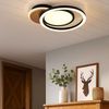 LED Deckenleuchte, Holz, schwarz, beweglich, L 51,5 cm Bild 2