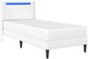 vidaXL Bettgestell mit Matratze Weiß 100 x 200 cm Kunstleder 3414902 Bild 5
