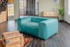 KAWOLA Loveseat MIA Modularer Sessel 4-tlg. Velvet grün 72 x 120 x 192 cm Bild 2