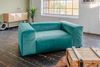 KAWOLA Loveseat MIA Modularer Sessel 4-tlg. Velvet grün 72 x 120 x 192 cm Bild 4