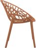 CLP 4er Set Gartenstühle Hope mit Lehne stapelbar wetterfest UV-beständig bis 150 kg,terracotta Bild 5