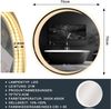 ZMH Runder Badezimmerspiegel mit Beleuchtung – 70 cm runder Wandspiegel LED IP44 runder Badezimmerspiegel mit Touch-Schalter und Antibeschlagfunktion Bild 3