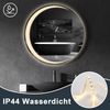 ZMH Runder Badezimmerspiegel mit Beleuchtung – 70 cm runder Wandspiegel LED IP44 runder Badezimmerspiegel mit Touch-Schalter und Antibeschlagfunktion Bild 4
