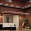 vidaXL Manuelle Gelenkarmmarkise mit LEDs Rot, Weiß, Anthrazit 5 x 3 m 3419502 Bild 3