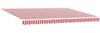 vidaXL Manuelle Gelenkarmmarkise mit LEDs Rot, Weiß, Anthrazit 5 x 3 m 3419502 Bild 5