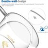Doppelwandige Kaffeegläser 350ml 2er Set Borosilikatglas Macchiato Latte Bild 3